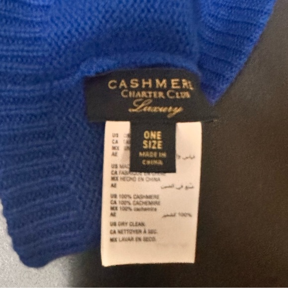 Charter Club cashmere Cuffed beanie - Picture 4 of 5